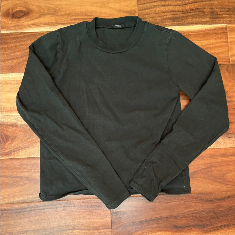 Brandy Melville Dark Green Long Sleeve Tee